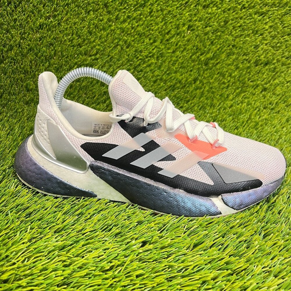 Adidas X9000L4 GS Girls Size 6.5Y White Glow Pink Silver Walking Shoes Sneakers